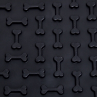 Коврик для лизания на присосках 18,5 х 18,5 см, TPE, чёрный Коврик для лизания на присосках 18,5 х 18,5 см, TPE, чёрный