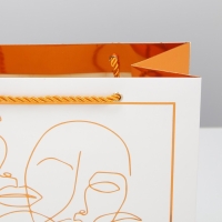 Пакет подарочный ламинированный, упаковка, &laquo;Бронза&raquo;, 23 х 27 х 12 см