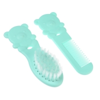 Набор расчесок «Мишка», 2 шт., цвет зеленый Набор расчесок «Мишка», 2 шт., цвет зеленый