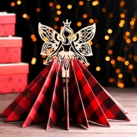 Салфетница деревянная &laquo;Волшебница&raquo;, 21&times;12&times;11 см