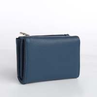 Кошелёк женский на магните, цвет синий