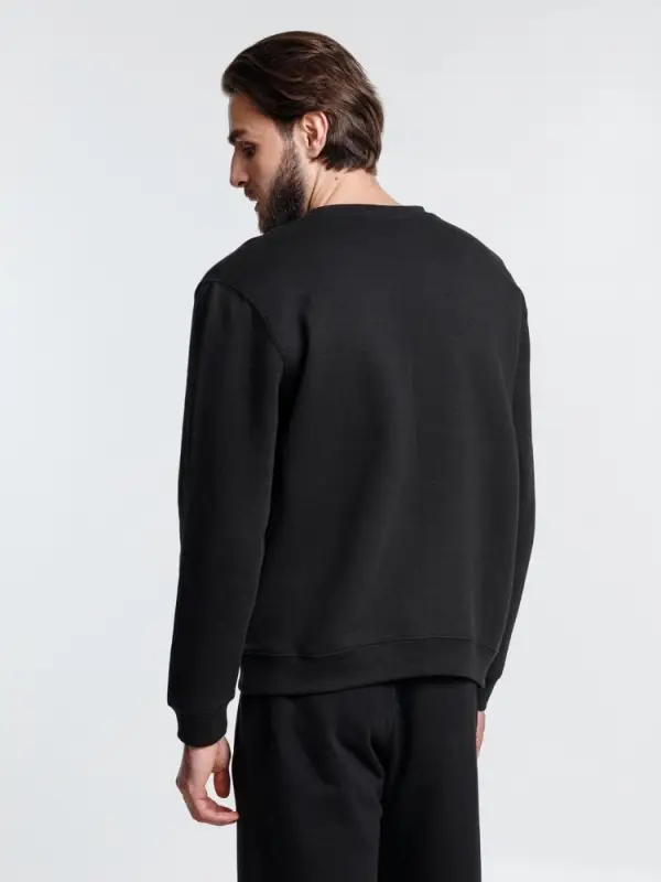 Свитшот унисекс Delta, черный, размер 3XL