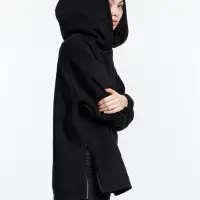 Худи унисекс оверсайз Easy Street, черное, размер M/L