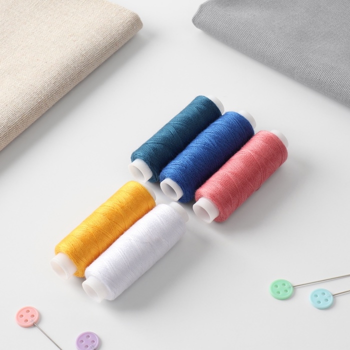 Набор ниток «Ранний восход», 40/2, 200 м, 5 шт, цвет разноцветный Набор ниток «Ранний восход», 40/2, 200 м, 5 шт, цвет разноцветный