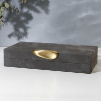 Шкатулка для украшений &laquo;Серый мрамор&raquo; экокожа, набор 2 шт.