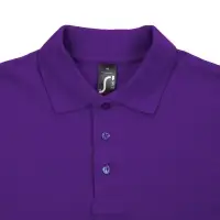 Рубашка поло мужская Spring 210 темно-фиолетовая, размер XXL