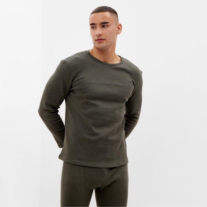 Комплект мужской термо (лонгслив, брюки) MINAKU цвет хаки, р-р 54