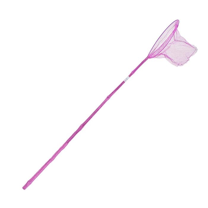 Сачок детский, бамбуковая ручка 81 см, d=20 см, цвета МИКС Сачок детский, бамбуковая ручка 81 см, d=20 см, цвета МИКС