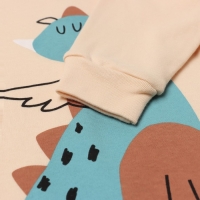 Комбинезон Крошка Я "Дракоша", рост 68-74 см, бежевый