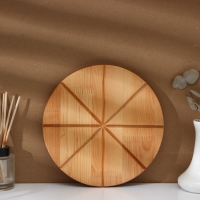 Набор разделочных досок на подставке Adelica &laquo;Итальяно&raquo;, d=30, d=25 см, пропитаны минеральным маслом, берёза