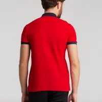 Рубашка поло Prince 190, красная с темно-синим, размер XXL