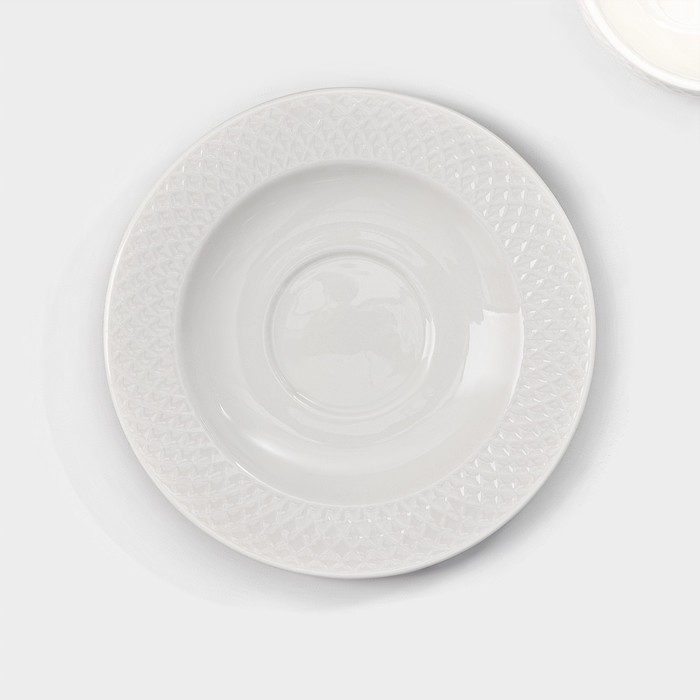 Набор кофейный фарфоровый на 6 персон Wilmax &laquo;Юлия Высоцкая&raquo;, 12 предметов: 6 чашек 170 мл, 6 блюдец d=14,1 см, цвет белый