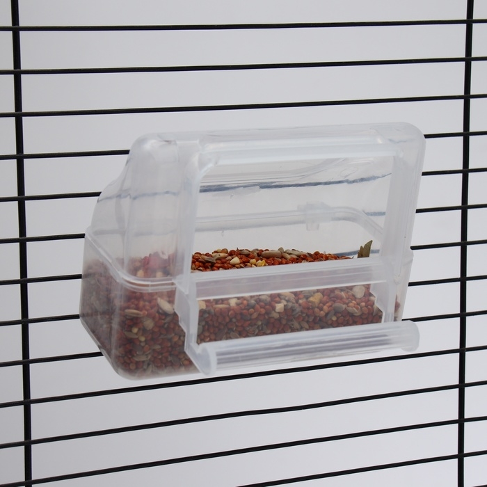 Кормушка для птиц внешняя, 11,5 х 5,2 х 9,2 см матовый пластик Кормушка для птиц внешняя, 11,5 х 5,2 х 9,2 см матовый пластик