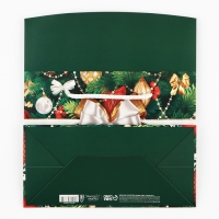 Пакет - коробка &laquo;Новогодний подарок&raquo;, 23 х 18 х 11 см, Новый год