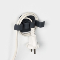 Зажим для проводов на бытовую технику, 3 шт, 9,5&times;5,3&times;2,5 см, цвет белый/чёрный/серый