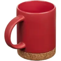 Кружка с пробковой подставкой Corky, красная Кружка с пробковой подставкой Corky, красная