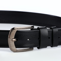 Ремень мужской, ширина 3,8 см, пряжка металл, цвет чёрный