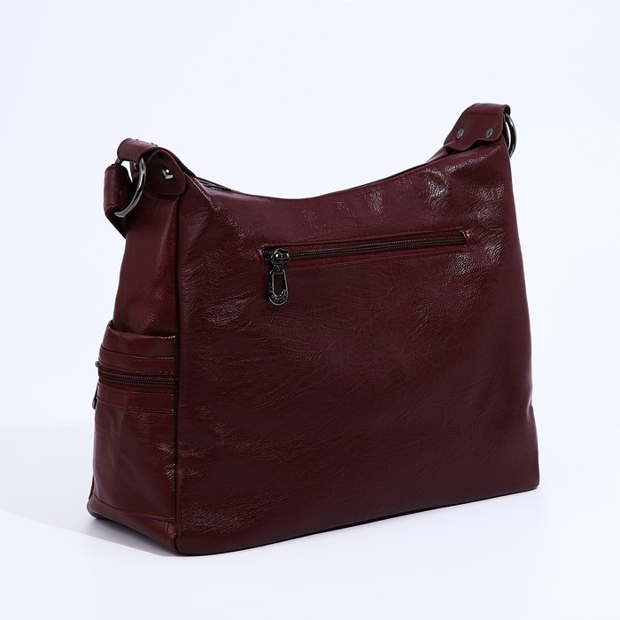 Сумка-мешок на молнии цвет бордовый Сумка-мешок на молнии цвет бордовый