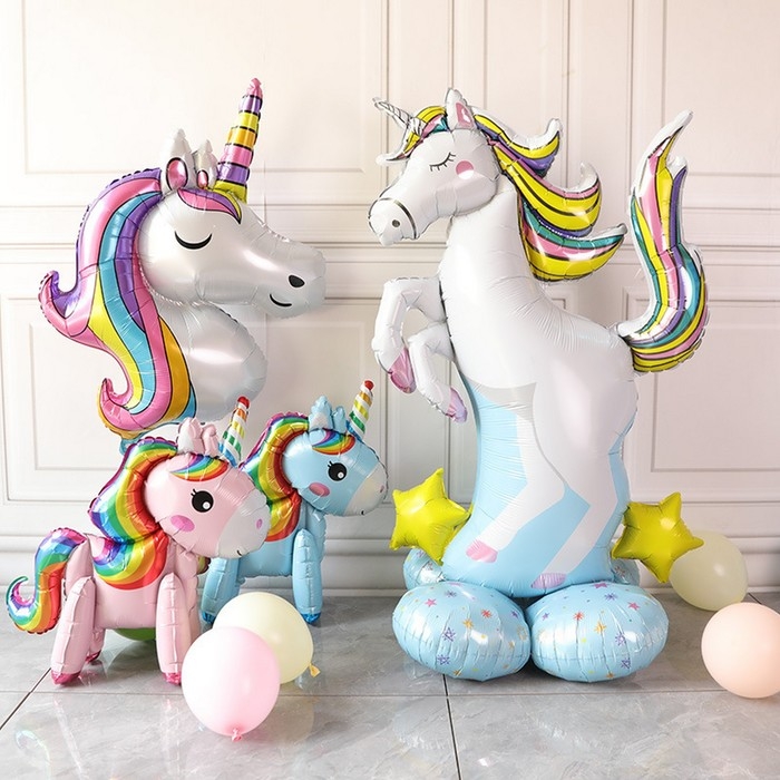 Шар фольгированный 55 Шар фольгированный 55" «Большой единорог», фигура, под воздух