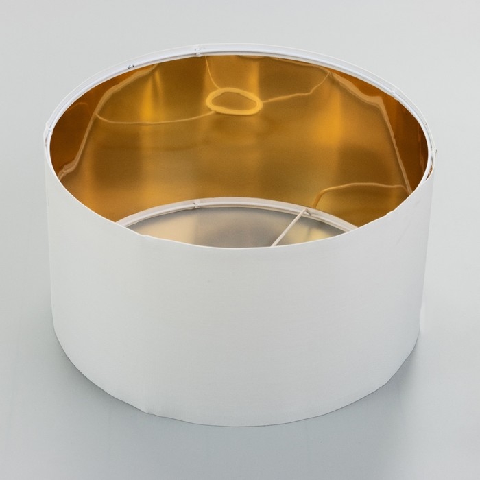 Абажур для торшера Абажур для торшера "Классика" Е27 белый золото 40х40х22см