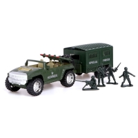 Машина инерционная &laquo;Армия&raquo;, с прицепом, МИКС