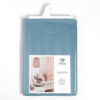 Скатерть Этель Shine 150*250 +/-3см, цв.серо-синий, пл. 192 г/м2, хл с ВГМО