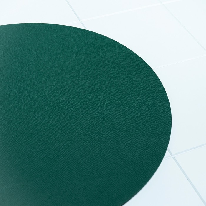 Салфетка сервировочная на стол &laquo;Тэм&raquo;, d=38 см, цвет зелёный