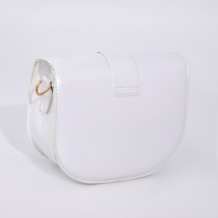 Сумка-мессенджер на магните, цвет белый