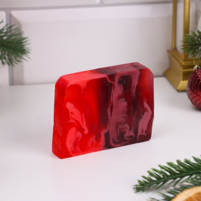 Новый год. Мыло СПА - уход для бани и сауны "Брусничный джем" 80 г