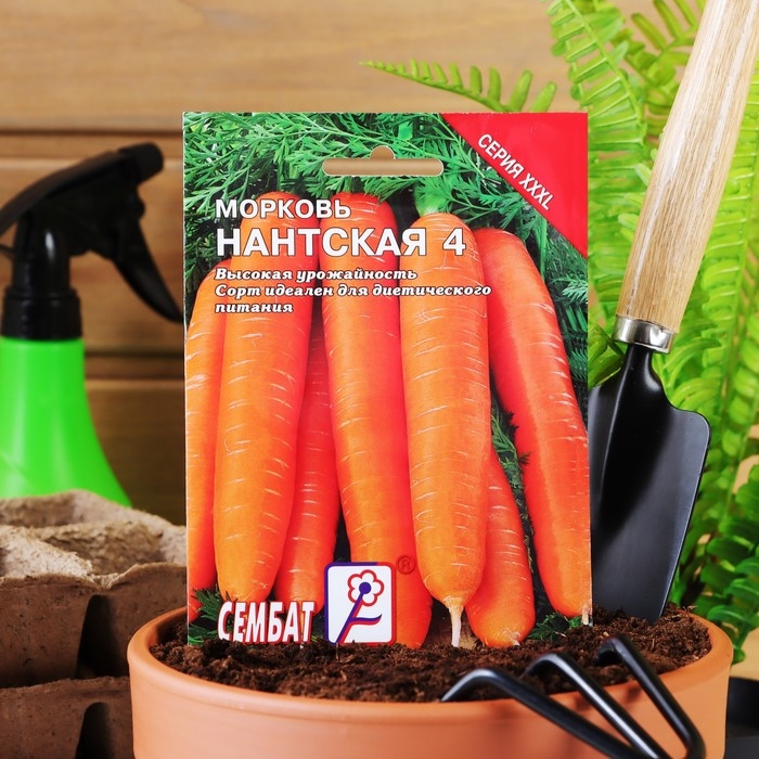 Семена ХХХL Морковь Семена ХХХL Морковь "Нантская 4", 10 г