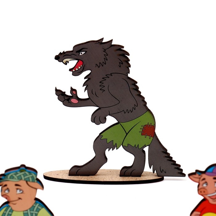 Кукольный театр сказки на столе «Три поросёнка» Кукольный театр сказки на столе «Три поросёнка»