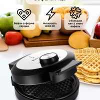 Вафельница электрическая для венских вафель КТ-3616 1000 Вт Вафельница электрическая для венских вафель КТ-3616 1000 Вт