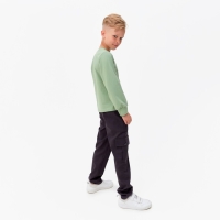 Лонгслив детский MINAKU: Basic line цвет оливковый, рост 146 Лонгслив детский MINAKU: Basic line цвет оливковый, рост 146