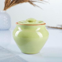 Набор "Вятская керамика №6" 0,5х6 + ухват, салатовый Набор "Вятская керамика №6" 0,5х6 + ухват, салатовый