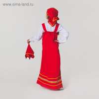 Карнавальный костюм «Матрёшка», платок, сарафан, косынка, рубашка, рост 122-128 см, 6-7 лет Карнавальный костюм «Матрёшка», платок, сарафан, косынка, рубашка, рост 122-128 см, 6-7 лет