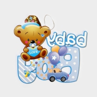 Декоративное украшение (подвеска) "Baby Boy" 28,5х26 см см, цв. голубой