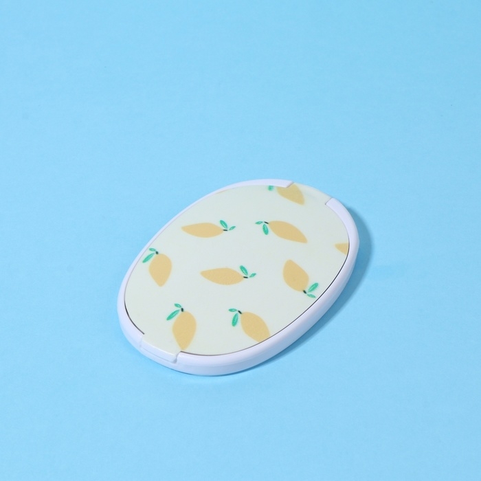 Зеркало складное &laquo;Лимон&raquo;, с расчёской, 6,5 &times; 9,5 см