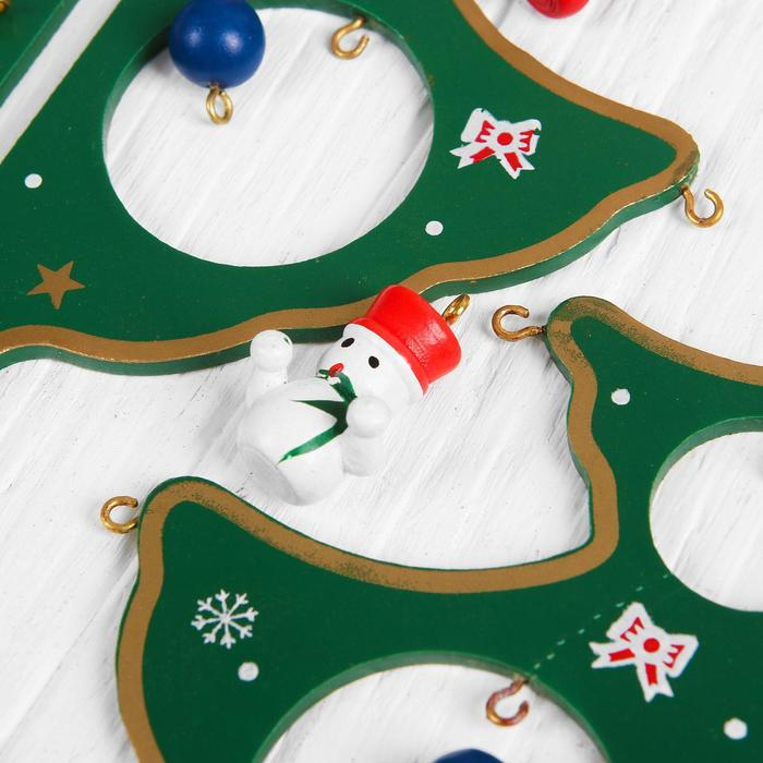 Сувенир новогодний Сувенир новогодний "Елка на подставке" (градиент, цвет микс)