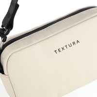 Сумка женская на молнии, TEXTURA, маленький размер, длинный ремень, цвет бежевый Сумка женская на молнии, TEXTURA, маленький размер, длинный ремень, цвет бежевый