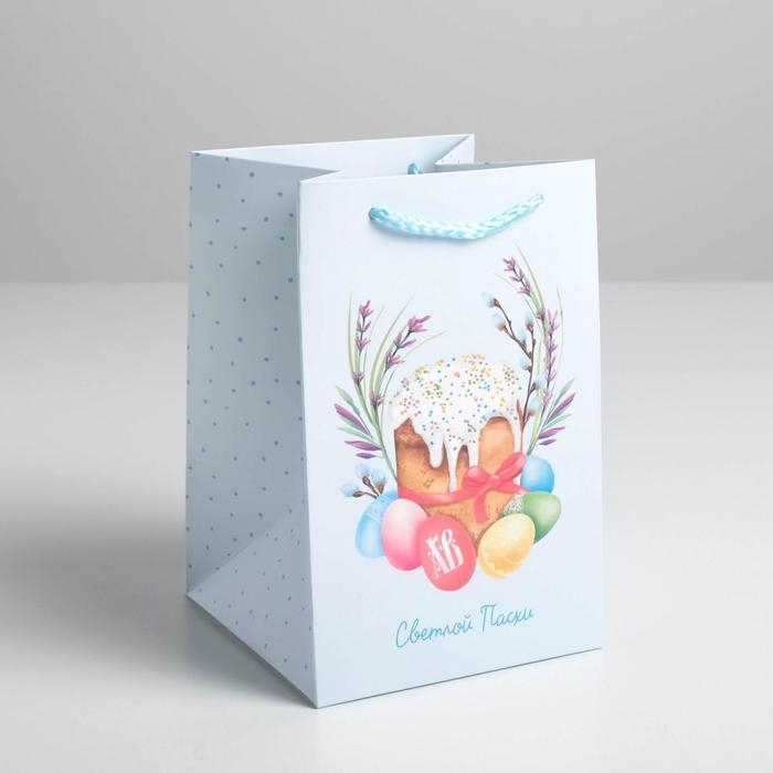 Пакет подарочный, упаковка, &laquo;Светлой Пасхи&raquo;, 12 х 18 х 12 см