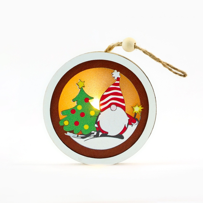 Ёлочная игрушка &laquo;Новогодняя&raquo;, на Новый год, d=7,5 см