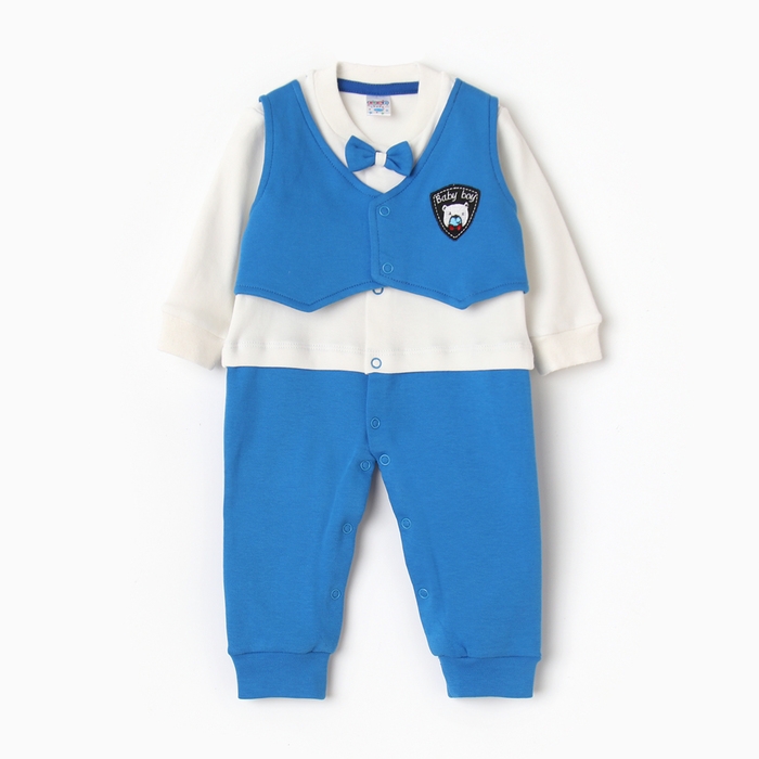 Комбинезон детский, цвет электрик, рост 74 см