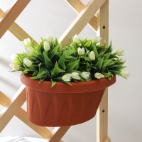 Кашпо на водосточную трубу &laquo;Алиция&raquo;, 3,5 л, цвет терракотовый