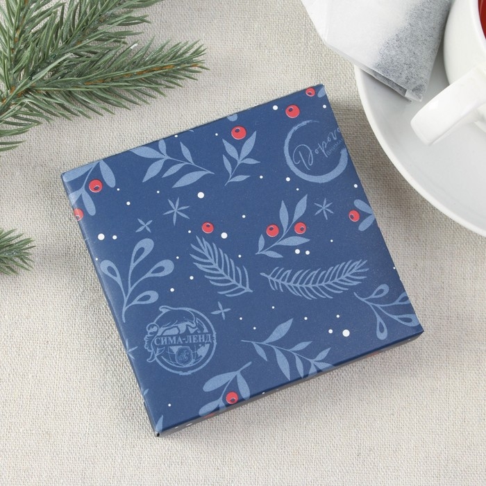 Новый год. Подставка керамическая &laquo;Снежинка&raquo;, 8 х 9 см , цвет белый