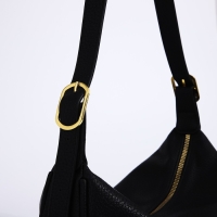 Сумка-багет на молнии, цвет чёрный Сумка-багет на молнии, цвет чёрный