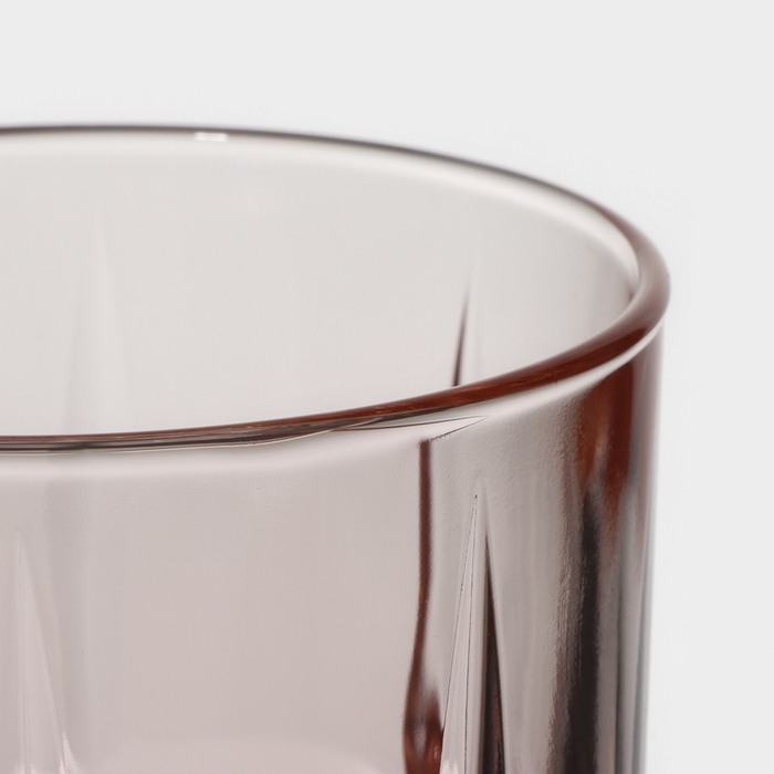 Стакан высокий стеклянный &laquo;Даллас&raquo;, 380 мл, цвет розовый