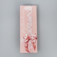 Пакет подарочный под бутылку, упаковка, «Бутылочка для тебя», 9 х 25 х 8.9 см Пакет подарочный под бутылку, упаковка, «Бутылочка для тебя», 9 х 25 х 8.9 см