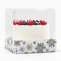 Коробка для кондитерских изделий &laquo;Снежная сказка&raquo;, 10 х 10 х 10 см, Новый год