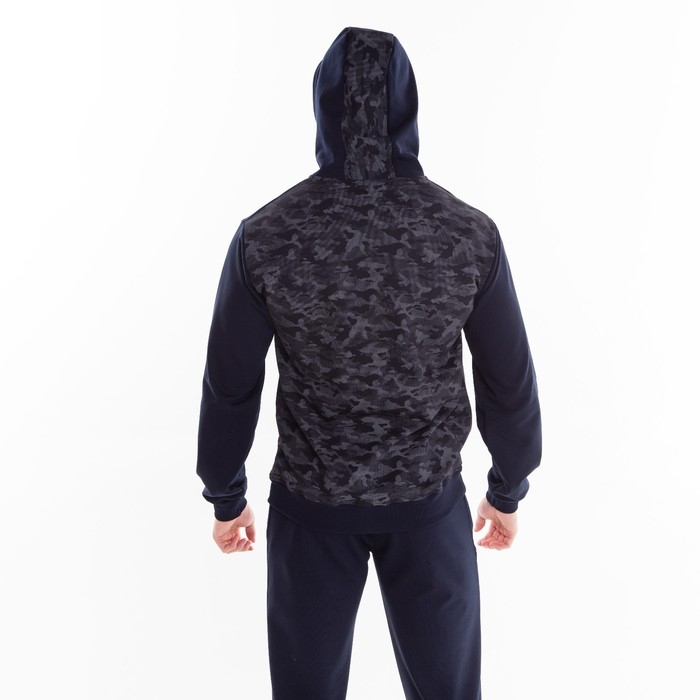 Костюм мужской (толстовка/брюки), цвет тёмно-синий, размер 56 Костюм мужской (толстовка/брюки), цвет тёмно-синий, размер 56