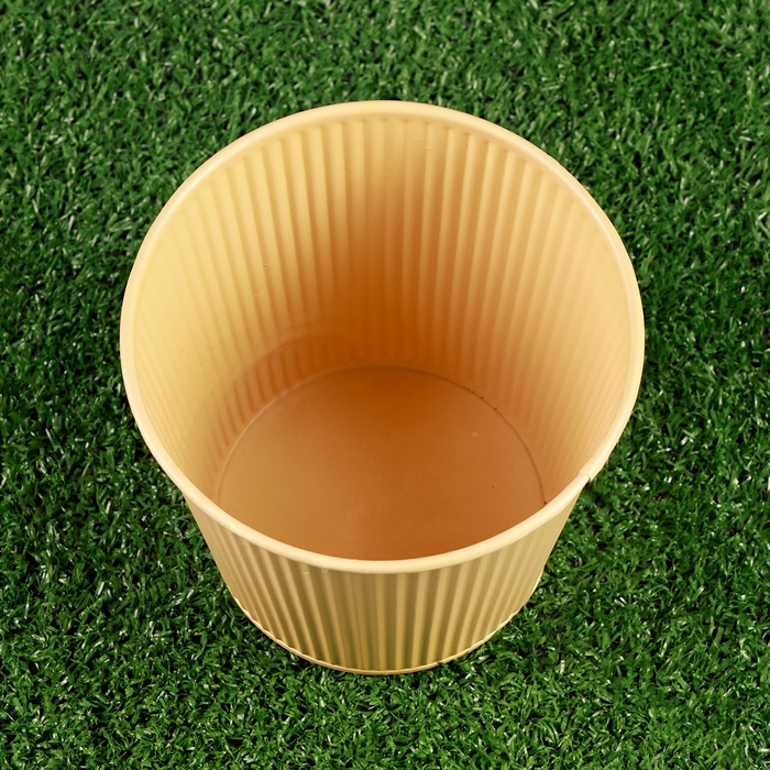 Кашпо "Ведерко Килли" желтое, 14х14х13см